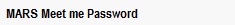 Mars MeetMe Password